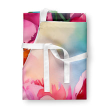 Load image into Gallery viewer, Peonies in Watercolor Apron – Artist-Designed Kitchen, BBQ &amp; Craft Apron