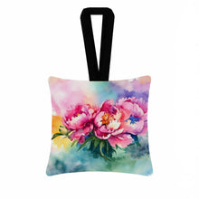 Load image into Gallery viewer, Peonies in Watercolor Hanging Square Fabric Ornament 3.5 × 3.5