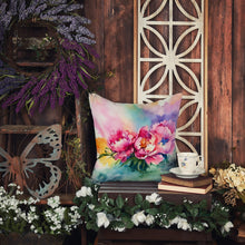 Load image into Gallery viewer, Peonies in Watercolor Throw Pillow