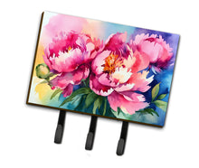 Load image into Gallery viewer, Peonies in Watercolor Leash or Key Holder