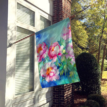 Load image into Gallery viewer, Peonies in Watercolor House Flag