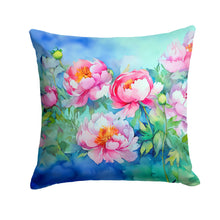 Load image into Gallery viewer, Peonies in Watercolor Throw Pillow