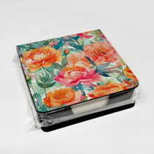 Load image into Gallery viewer, Peonies in Watercolor PU Leather Note Paper Holder