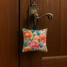 Load image into Gallery viewer, Peonies in Watercolor Hanging Square Fabric Ornament 3.5 × 3.5
