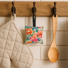 Load image into Gallery viewer, Peonies in Watercolor Hanging Square Fabric Ornament 3.5 × 3.5