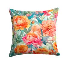 Load image into Gallery viewer, Peonies in Watercolor Throw Pillow