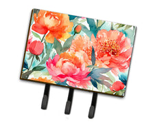 Load image into Gallery viewer, Peonies in Watercolor Leash or Key Holder
