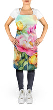 Load image into Gallery viewer, Peonies in Watercolor Apron – Artist-Designed Kitchen, BBQ &amp; Craft Apron