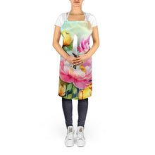 Load image into Gallery viewer, Peonies in Watercolor Apron – Artist-Designed Kitchen, BBQ &amp; Craft Apron