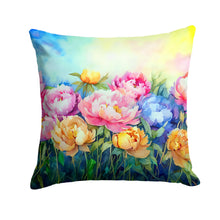 Load image into Gallery viewer, Peonies in Watercolor Throw Pillow