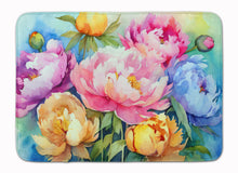 Load image into Gallery viewer, Peonies in Watercolor Memory Foam Kitchen Mat