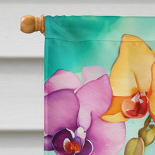 Load image into Gallery viewer, Orchids in Watercolor House Flag