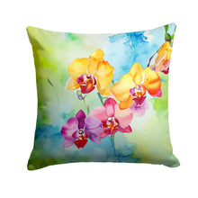 Load image into Gallery viewer, Orchids in Watercolor Throw Pillow