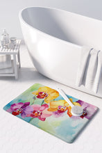 Load image into Gallery viewer, Orchids in Watercolor Memory Foam Kitchen Mat