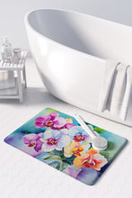 Load image into Gallery viewer, Orchids in Watercolor Memory Foam Kitchen Mat
