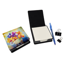 Load image into Gallery viewer, Orchids in Watercolor PU Leather Note Paper Holder