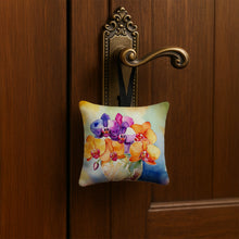 Load image into Gallery viewer, Orchids in Watercolor Hanging Square Fabric Ornament 3.5 × 3.5