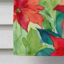 Load image into Gallery viewer, Poinsettias in Watercolor House Flag