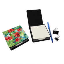 Load image into Gallery viewer, Poinsettias in Watercolor PU Leather Note Paper Holder