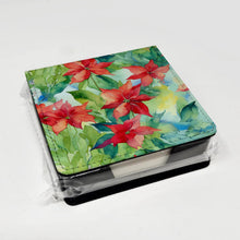 Load image into Gallery viewer, Poinsettias in Watercolor PU Leather Note Paper Holder