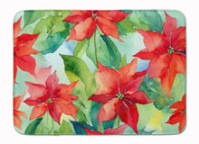 Load image into Gallery viewer, Poinsettias in Watercolor Memory Foam Kitchen Mat