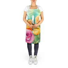 Load image into Gallery viewer, Ranunculus in Watercolor Apron – Artist-Designed Kitchen, BBQ &amp; Craft Apron