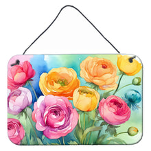Load image into Gallery viewer, Ranunculus in Watercolor Wall or Door Hanging Prints
