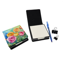 Load image into Gallery viewer, Ranunculus in Watercolor PU Leather Note Paper Holder