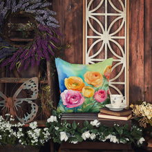 Load image into Gallery viewer, Ranunculus in Watercolor Throw Pillow