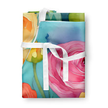 Load image into Gallery viewer, Ranunculus in Watercolor Apron – Artist-Designed Kitchen, BBQ &amp; Craft Apron
