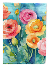Load image into Gallery viewer, Ranunculus in Watercolor House Flag