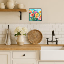 Load image into Gallery viewer, Ranunculus in Watercolor Framed Metal Print