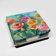 Load image into Gallery viewer, Ranunculus in Watercolor PU Leather Note Paper Holder