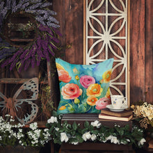 Load image into Gallery viewer, Ranunculus in Watercolor Throw Pillow