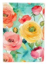 Load image into Gallery viewer, Ranunculus in Watercolor House Flag