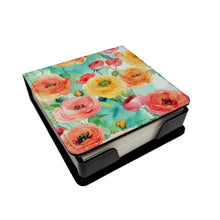 Load image into Gallery viewer, Ranunculus in Watercolor PU Leather Note Paper Holder