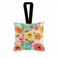 Load image into Gallery viewer, Ranunculus in Watercolor Hanging Square Fabric Ornament 3.5 × 3.5