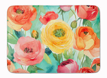 Load image into Gallery viewer, Ranunculus in Watercolor Memory Foam Kitchen Mat