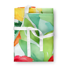 Load image into Gallery viewer, Ranunculus in Watercolor Apron – Artist-Designed Kitchen, BBQ &amp; Craft Apron