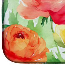 Load image into Gallery viewer, Ranunculus in Watercolor Dish Drying Mat