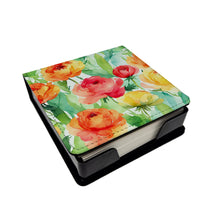 Load image into Gallery viewer, Ranunculus in Watercolor PU Leather Note Paper Holder