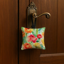 Load image into Gallery viewer, Ranunculus in Watercolor Hanging Square Fabric Ornament 3.5 × 3.5