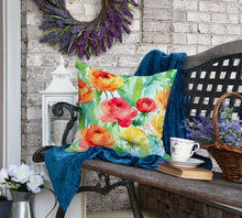 Load image into Gallery viewer, Ranunculus in Watercolor Throw Pillow