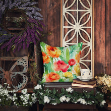 Load image into Gallery viewer, Ranunculus in Watercolor Throw Pillow