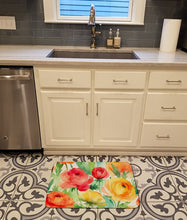 Load image into Gallery viewer, Ranunculus in Watercolor Memory Foam Kitchen Mat