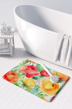 Load image into Gallery viewer, Ranunculus in Watercolor Memory Foam Kitchen Mat