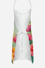 Load image into Gallery viewer, Roses in Watercolor Apron – Artist-Designed Kitchen, BBQ &amp; Craft Apron