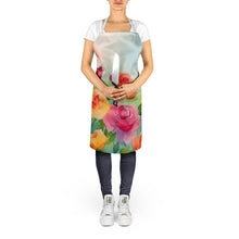 Load image into Gallery viewer, Roses in Watercolor Apron – Artist-Designed Kitchen, BBQ &amp; Craft Apron