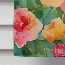 Load image into Gallery viewer, Roses in Watercolor House Flag