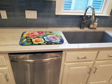 Load image into Gallery viewer, Roses in Watercolor Dish Drying Mat